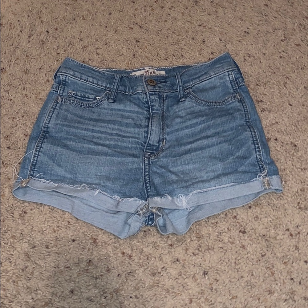 High rise jean shorts